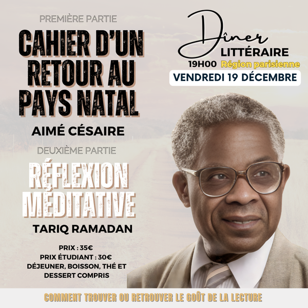 Dîner littéraire à Paris 19 décembre 2025