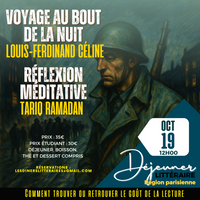 Déjeuner littéraire à Paris 19 octobre 2025