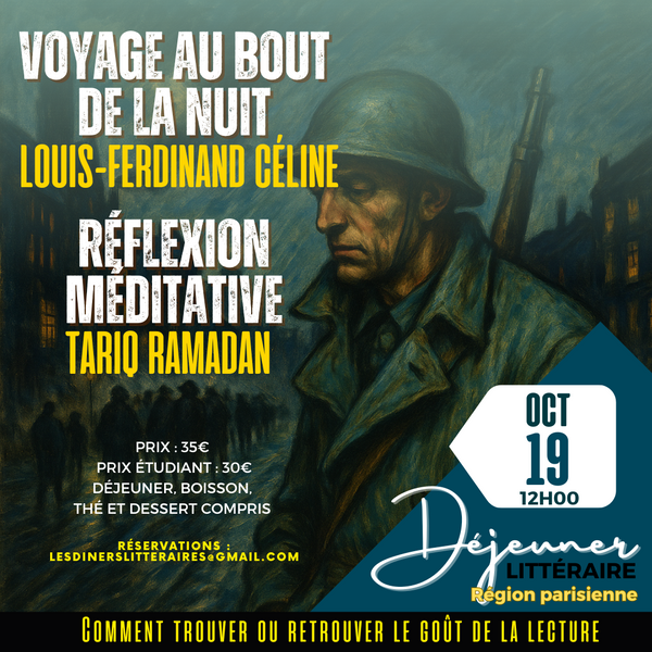 Déjeuner littéraire à Paris 19 octobre 2025