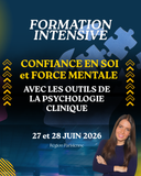 Formation intensive de Psychologie 27 et 28 juin 2026